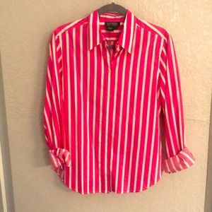 Lauren pink striped Button down shirt
